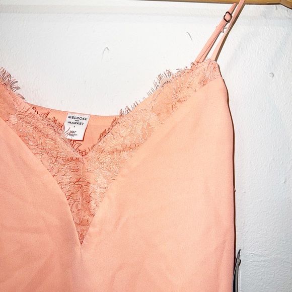 Melrose and market peach lined lace tank top new - Picture 5 of 11